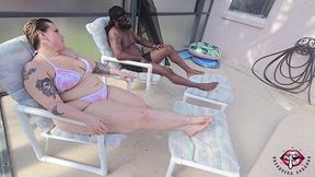 valentina teases then gets bbc creamed in the pool