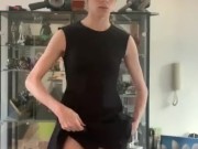 Cute Elf Fem Boy Strips out of dress and Jerks off