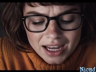 Scooby Doo AI Porn - Velma Screwed And Creampied In Haunted House