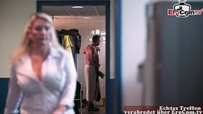 German blonde chubby mature housewife with natual boobs fuck step son