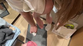 Sex in the Fitting Room with a Sales Consultant!
