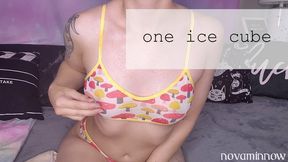one ice cube