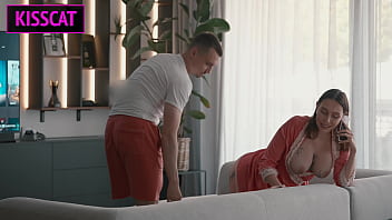 Stepmom Seduces Stepson While Husband&rsquo_s Away&mdash_Will Her Naughty Phone Call End in a Taboo Fuck?!