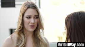 GirlGirlWay com - Kenna James seduces Lana Rhoades in a hot blonde lesbian scene
