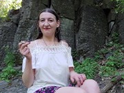 Inhale 35 smoking fetish and urban nudism by Gypsy Dolores
