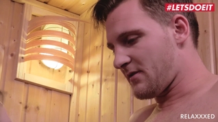 LETSDOEIT - Skinny Teen Gets All Horny In The Sauna And Fucks Stranger