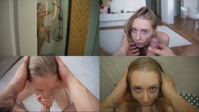 STEP-DADDY INVADED HIS STEP-DAUGHTER'S SHOWER AND FUCKED HER