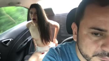 karol_grey4 - Karol Grey's Sizzling Strip Tease in Uber's Back Seat
