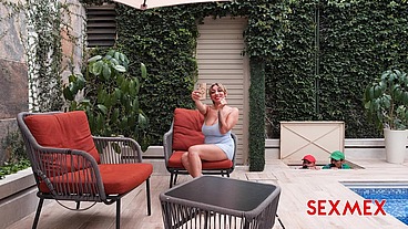 SEXMEX - Busty Milf Seduced By The Step-Bros . Letzy Lizz