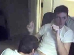 Swallow twink friend's cum