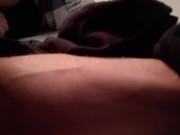 HUGE breathy cumshot and multiple orgasm - 3-day load on my bed