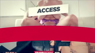 Leggy TS Babe Takes DOUBLE ANAL in Wild Interracial GANGBANG - Emily Adaire