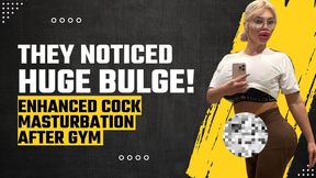 THEY NOTICED MY HUGE BULGE! Jerking new Cock after Gym | Vienna Xtreme