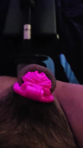 Fucked the sissy cum out of my caged clitty