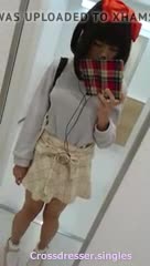 absolutely beautiful crossdresser cums handsfree 1