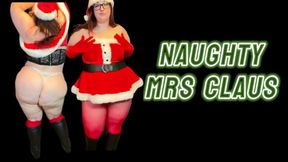 Naughty BBW Mrs Claus Strip Tease - Bella Blast