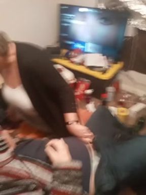 Masterbating with the neighbor.
