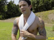 Jocks Exercise Each Other's Butt Holes - Michael Del Ray, Scott Finn - NextDoorStudios