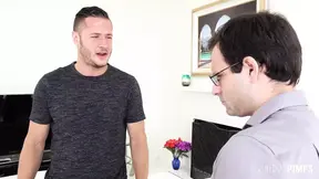 Cucked husband watches wife's big boobs and pussy licking