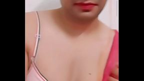 Video call by crossdresser to fan