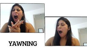 Yawning and tears (office chores)