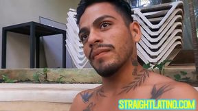 Angel Rodriguez tests his cock sucking skills on Eman Blacks hard dick