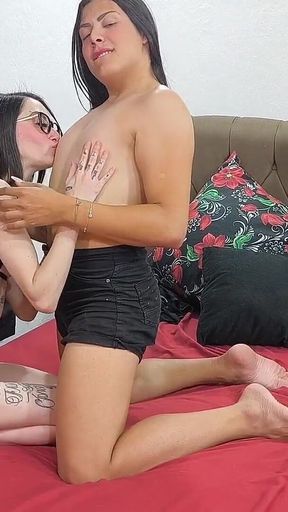 Young Trans Gabi Lux Debuts Giving Her Ass to Carmona and Bad Melli Filmed Everything