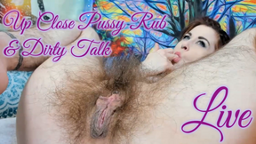 Close Up Pussy Rub And Dirty Talk