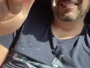 Dilf strokes uncut cock and sniffs aromas then cums PREVIEW
