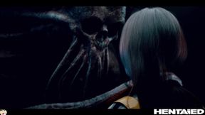 ”Real Life Hentai - Rae Lil Black screwed by huge alien monster”