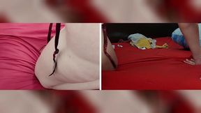 Amateur wife fingers pussy orgasm with moans. Latina hairy pussy, big ass, big tits.
