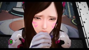 Playing With Sexy D.va♥ (FUCK and Juices below♥)(Sexy Dvaと遊ぶ♥)