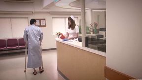 Adorable Asian Nurse Sucks Cock in Steamy Close-Up Blowjob Scene