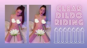 Dildo riding by hot teen