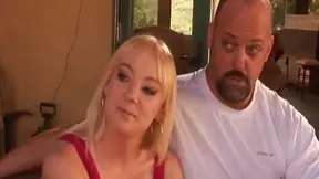 Blonde Sex Queen Gets Plowed by Another Guy While Fellow Watches