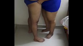 Horny wife having sex with neighbor