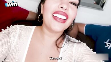 My Husband gives my big Latin ass to his best friend and we have a threesome! Lalucero