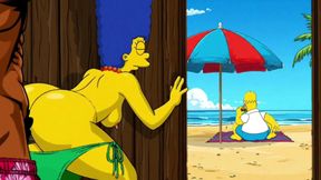 Beach Bitch 2: Pussy Full of Cum. Cartoon Simрsons Parody.