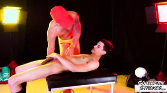 Jackson Reed Barebacked by Justin Cross in SouthernStrokes Jock Scene
