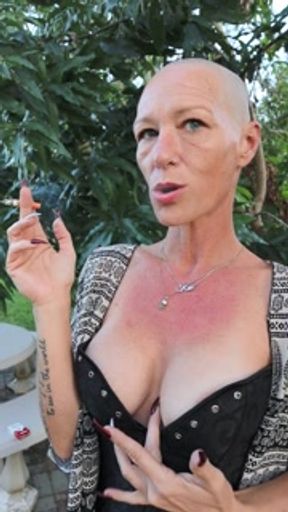 Nip Slips While Smoking
