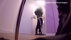 Rough Gay Bro Craves It Raw - Double Load in a Threeway Gloryhole Session