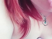 Playful teen makes her tight pink pussy pulse.