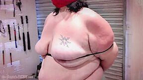 Very Chubby Bbw Bound And Displayed