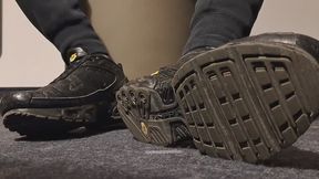 sneaker, socks worship with spit action in my hotel room