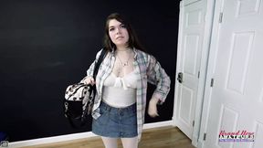 BBW with bad attitude fucks, does ass to mouth, and swallows huge load