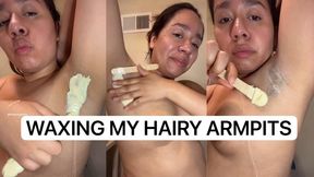 WAXING MY HAIRY ARMPITS