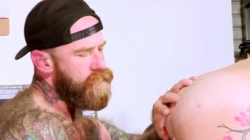 Jock Jack Dixon gets submissive to his woolly stepd