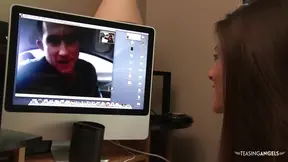 Dark haired cutie shares a cock with her blonde friend