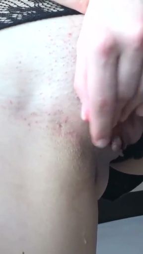 Teen girl masturbates and play with her wet pussy, real orgasm on webcam   Clip 1