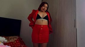 This bitch dresses like a sexy lady to go work??